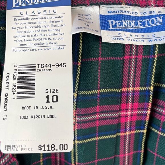 NWT Pendleton Matching Plaid Dress Jacket and Skirt - Picture 13 of 14